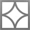 Ekena Millwork Statesman Architectural Grade PVC Pierced Ceiling Medallion, Nickel, 36"OD x 23"ID x 1"P CMPP36X36STSNI - alternate 1